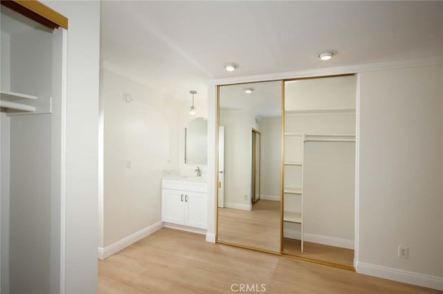 closet with a sink