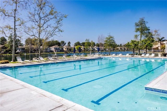 community pool featuring a patio area