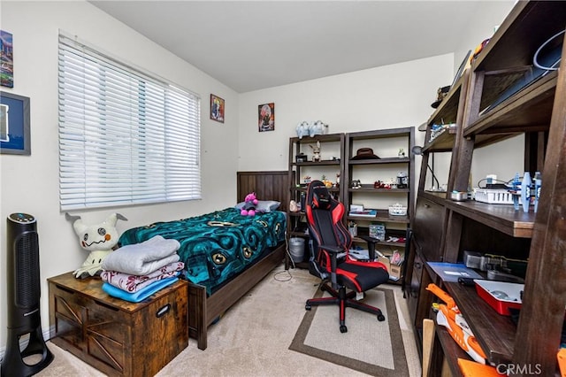 bedroom with carpet