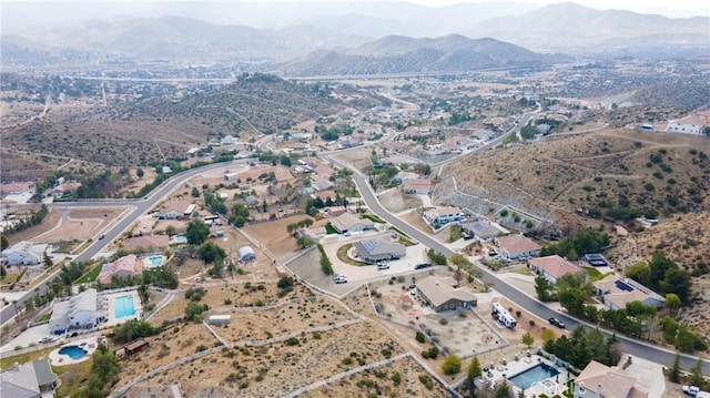 bird's eye view featuring a mountain view