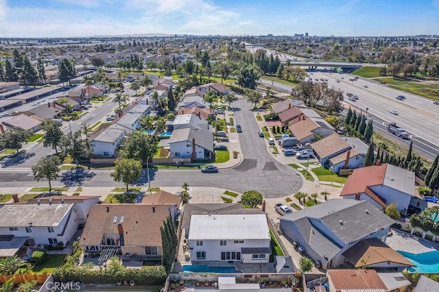 drone / aerial view featuring a residential view