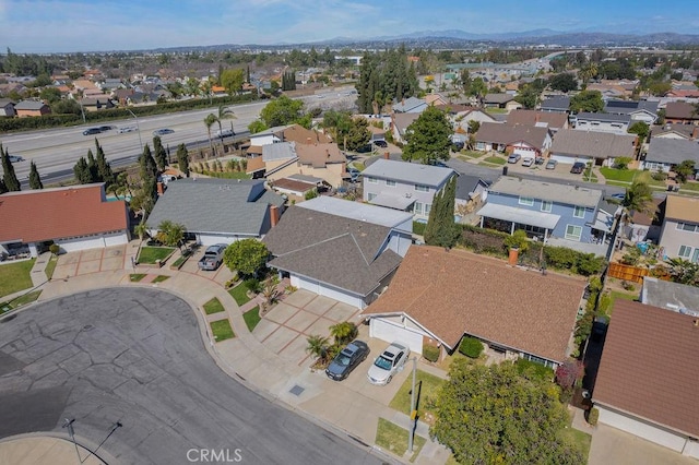 drone / aerial view featuring a residential view