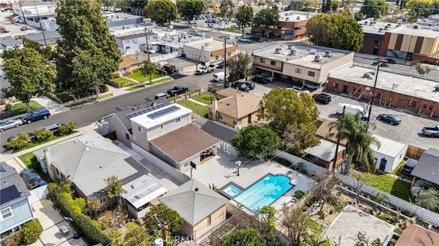 bird's eye view featuring a residential view