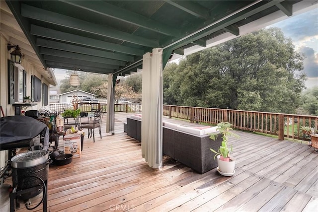 view of wooden terrace