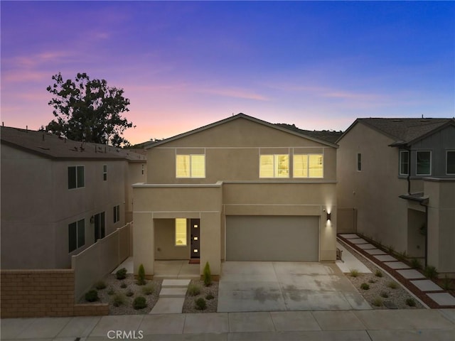 34720 Mustang Ln, Fallbrook, CA 92028 - view of front of home featuring driveway, a garage, and stucco siding