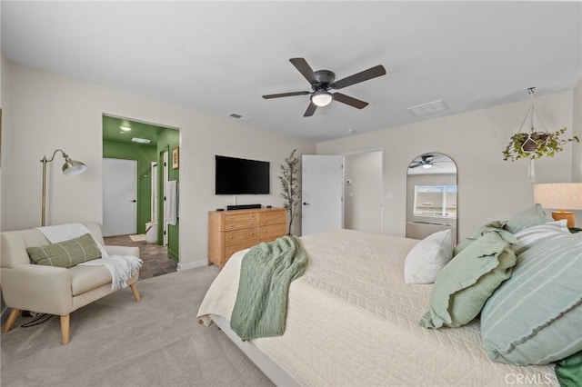 34720 Mustang Ln, Fallbrook, CA 92028 - carpeted bedroom featuring ceiling fan and baseboards