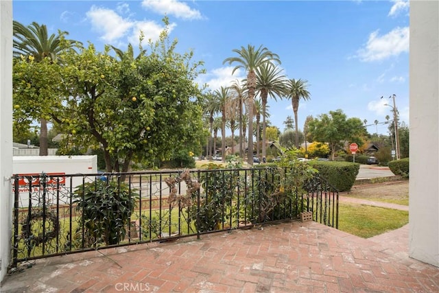 view of patio / terrace with fence