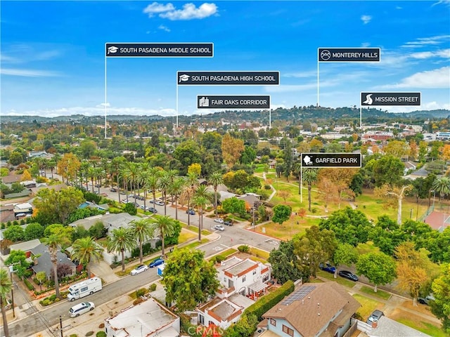 drone / aerial view featuring a residential view