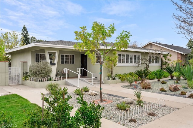 view of front of property with stucco siding