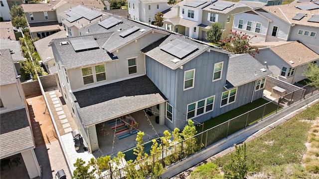 drone / aerial view featuring a residential view