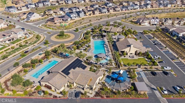 drone / aerial view featuring a residential view