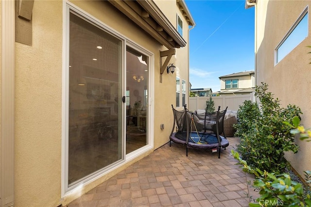 balcony with a patio