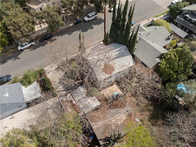 drone / aerial view featuring a residential view