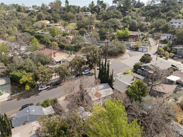 drone / aerial view with a residential view