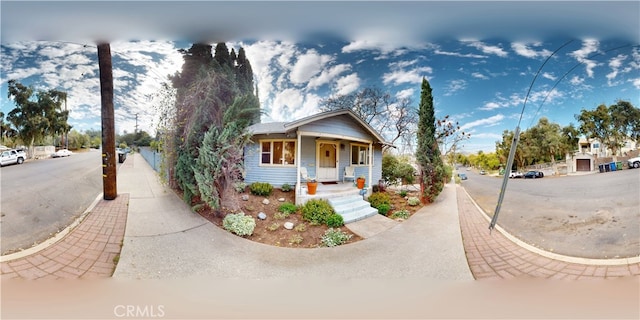 view of front of property with covered porch