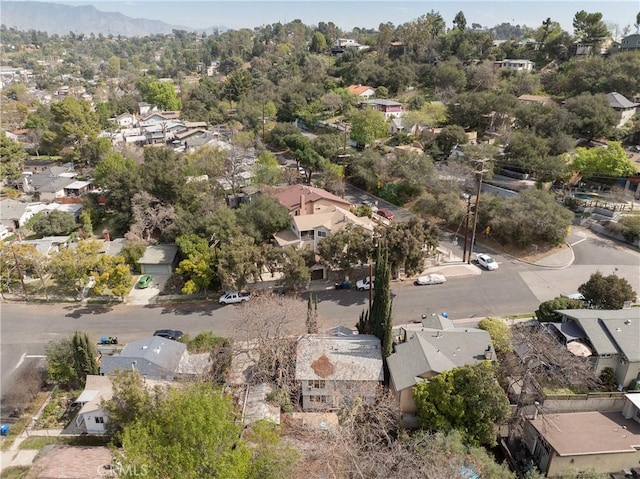 drone / aerial view with a residential view