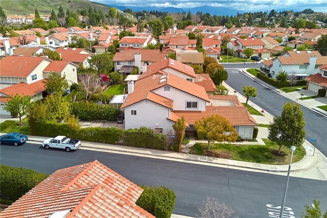 drone / aerial view featuring a residential view