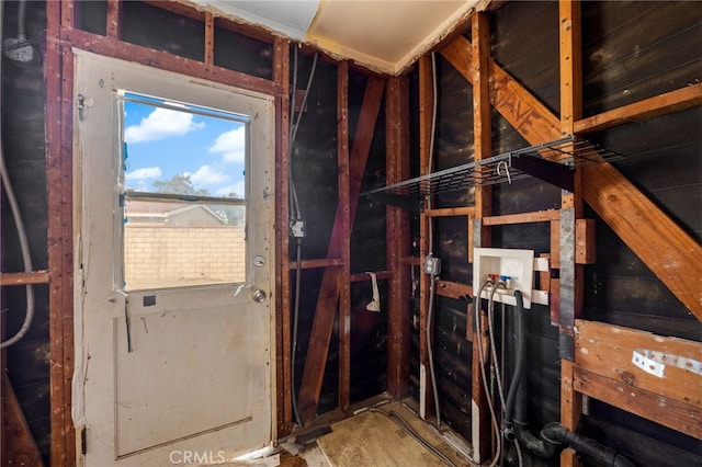 view of attic