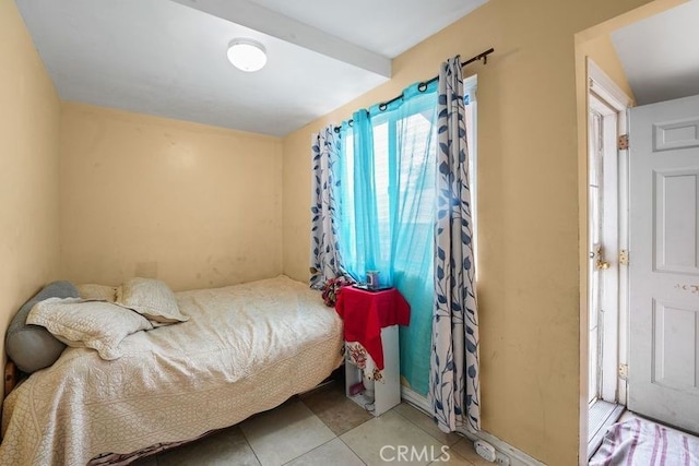 view of tiled bedroom