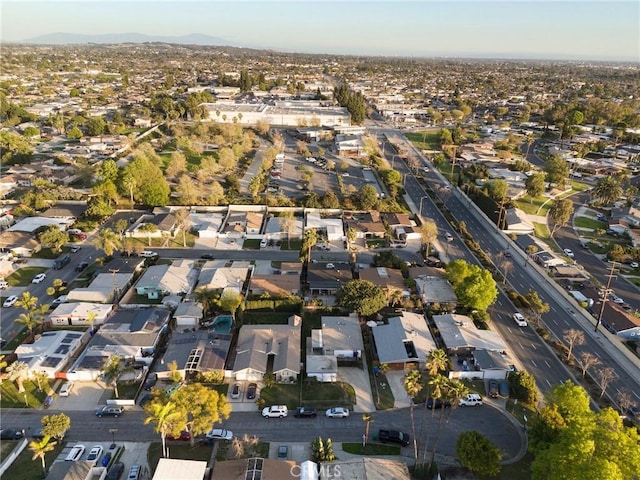 bird's eye view with a mountain view and a residential view