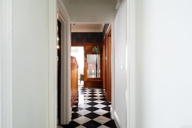 corridor featuring tile patterned floors