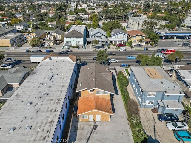 aerial view featuring a residential view