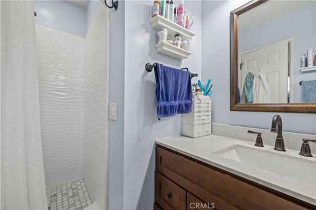 3104 Altura Ave, La Crescenta, CA 91214 - full bathroom with vanity and tiled shower