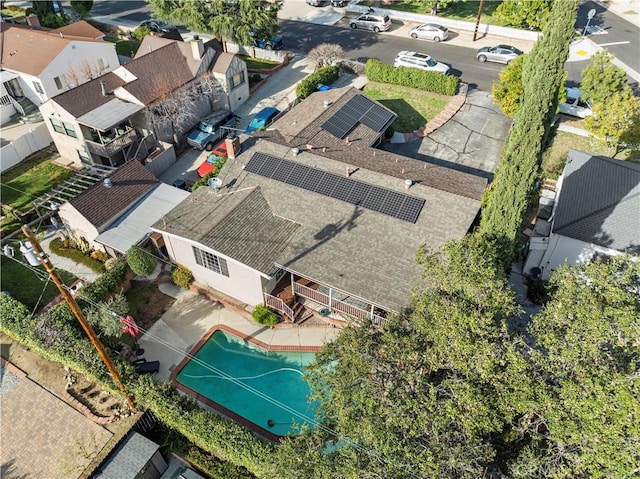 3104 Altura Ave, La Crescenta, CA 91214 - aerial perspective of suburban area with a pool