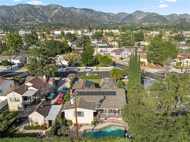3104 Altura Ave, La Crescenta, CA 91214 - aerial view of residential area featuring a mountain backdrop