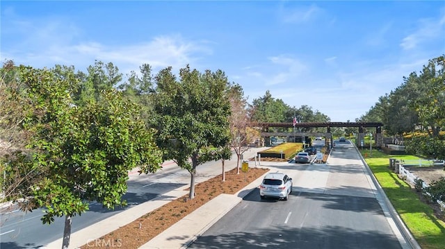 view of street featuring curbs and sidewalks