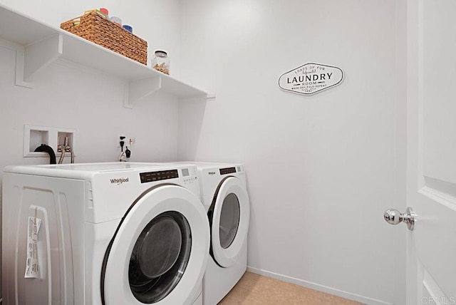1510 Wildgrove Way, Vista, CA 92081 - washroom with laundry area, separate washer and dryer, and baseboards