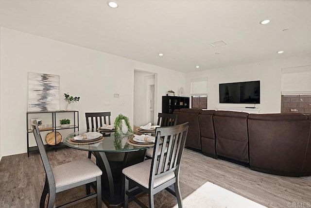 1510 Wildgrove Way, Vista, CA 92081 - dining area with light wood finished floors and recessed lighting