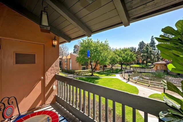 view of balcony