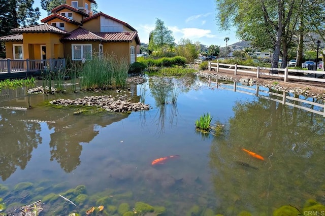 view of water feature