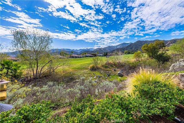 property view of mountains featuring a rural view