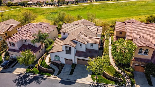 aerial view featuring a residential view