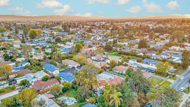 bird's eye view featuring a residential view