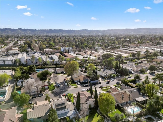 aerial view featuring a residential view