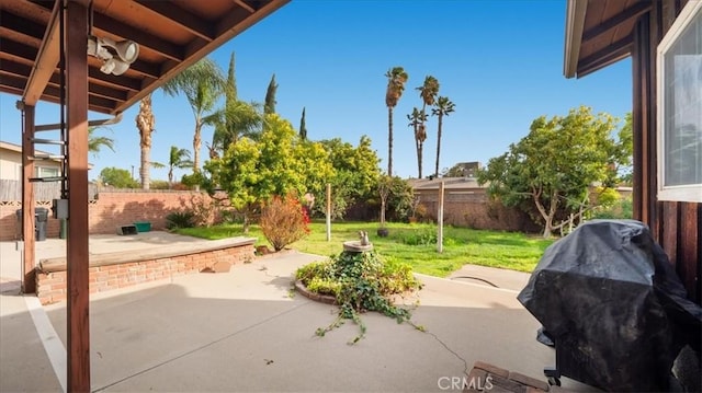 17043 Randall Ave, Fontana, CA 92335 - view of patio / terrace featuring a fenced backyard and a grill