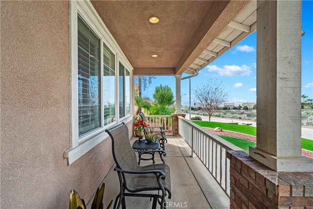 balcony with a porch