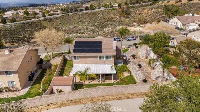 drone / aerial view featuring a residential view