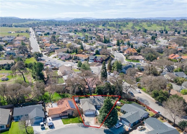 drone / aerial view featuring a residential view