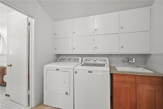 laundry room with a sink