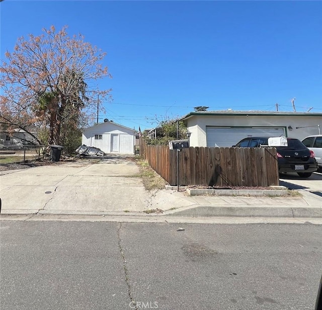 view of front of property with fence