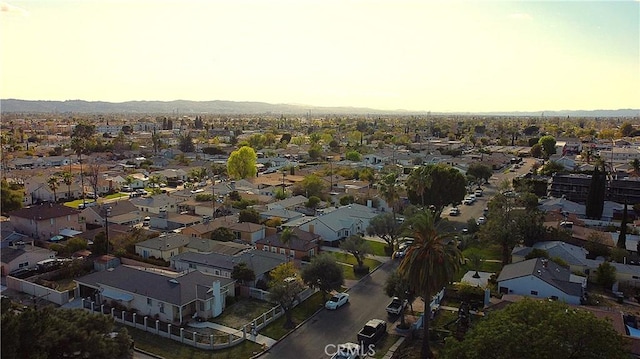 bird's eye view with a residential view