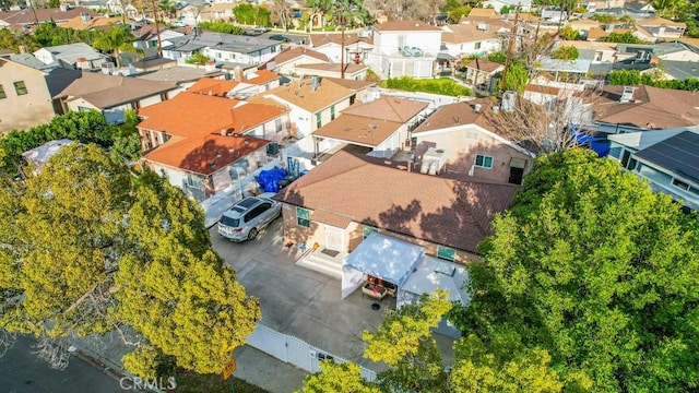 bird's eye view featuring a residential view