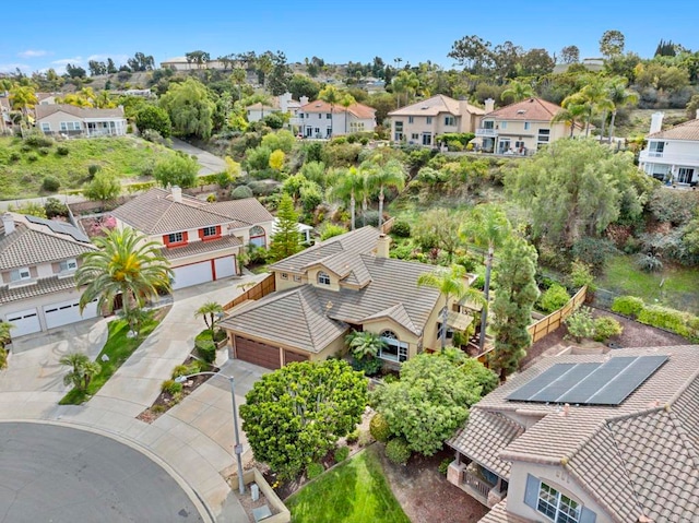 birds eye view of property featuring a residential view