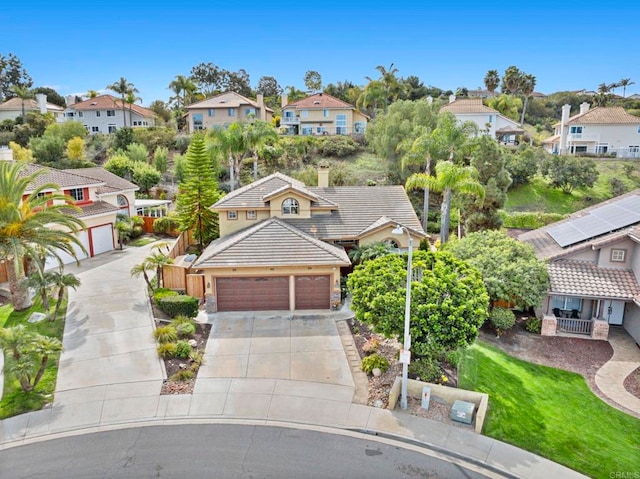 drone / aerial view featuring a residential view