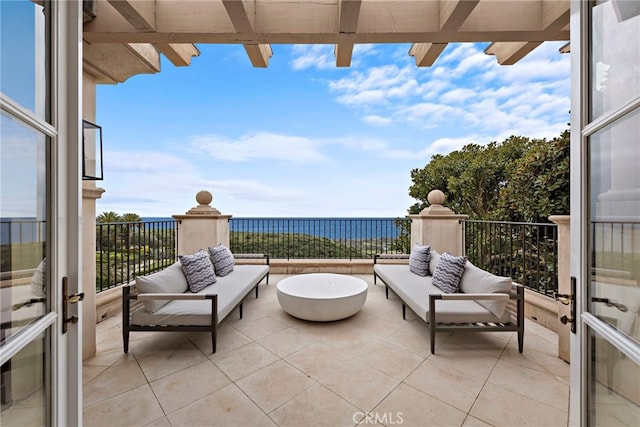 50 Pelican Crest Dr, Newport Coast, CA 92657 - view of patio featuring an outdoor living space