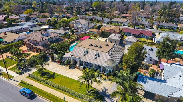 aerial view featuring a residential view